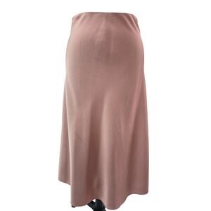 J.Crew Blush Pink Satin Slip Skirt NWOT Size L